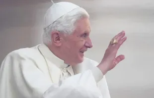 Benedicto XVI. Crédito: Daniel Ibáñez / ACI Prensa.