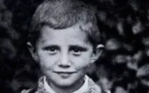 Joseph Ratzinger, luego Papa Benedicto XVI, cuando era niño.