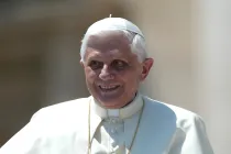 El Papa Benedicto XVI durante las audiencias en el Vaticano.