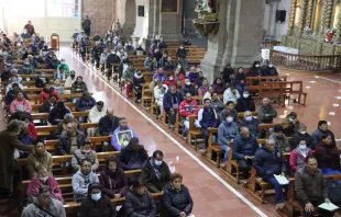 Misa en la basílica menor de San Francisco Crédito: Conferencia Episcopal de Bolivia