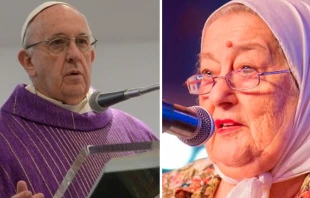 Izq. L'Osservatore Romano / Der. Hebe de Bonafini Foto: Flickr de Ministerio de la Cultura de la Naciu00f3n Argentina (CC BY-SA 2.0) 