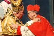 San Juan Pablo II y el Cardenal Jorge Mario Bergoglio