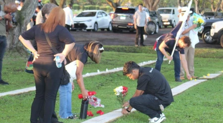 El homenaje a los caídos en la invasión de EE.UU. a Panamá en 1989.