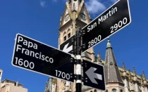 Calle Papa Francisco en Mar del Plata