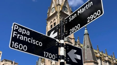 Calle Papa Francisco en Mar del Plata