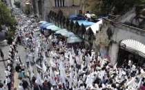 Alrededor de 17.000 personas participaron en la 11ª Caminata por la Paz en Cuernavaca, Morelos (México).