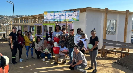 la guardería se ha convertido en un símbolo del renacimiento de este espacio donde antes solo había terreno ennegrecido.