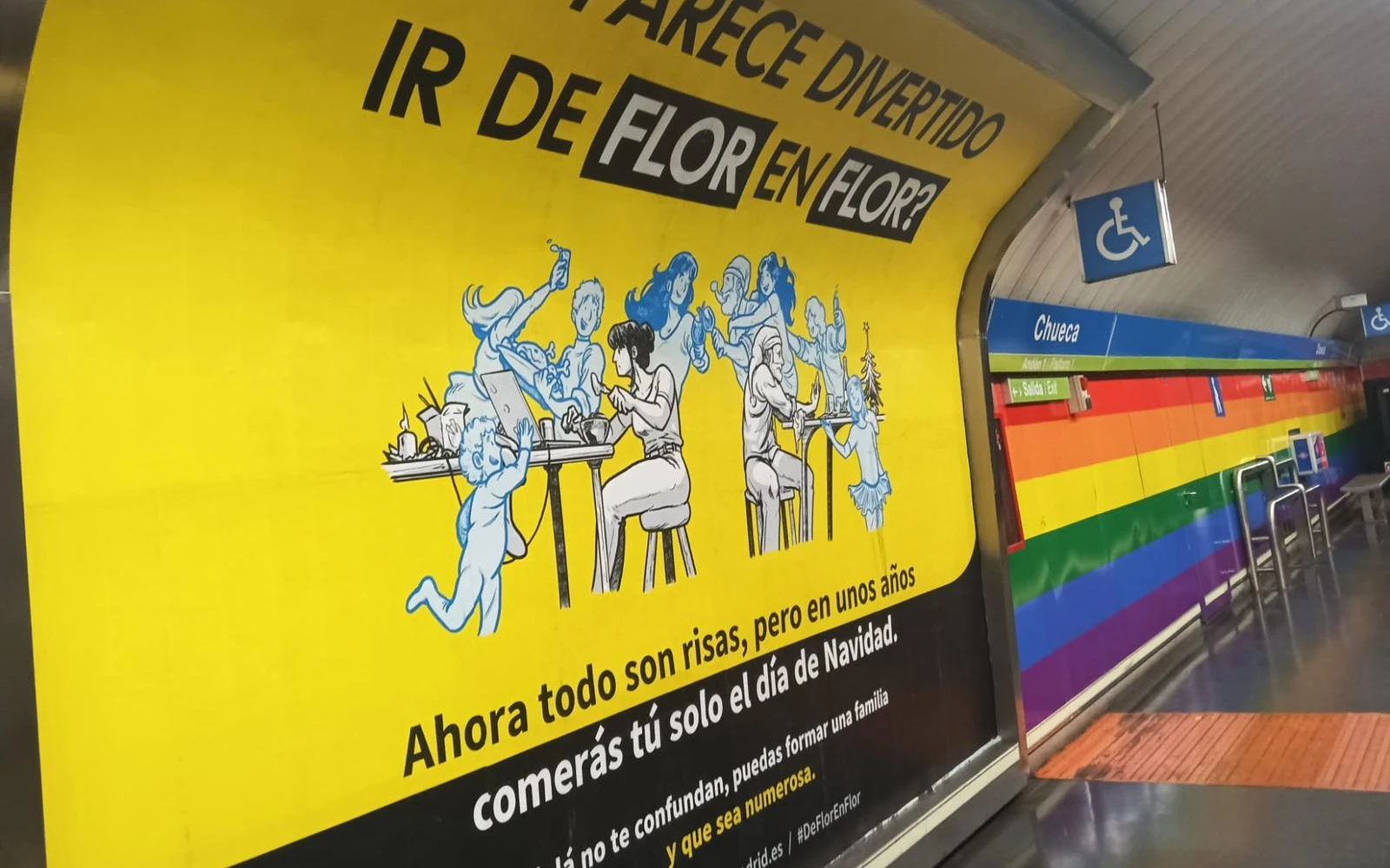 Cartel de la campaña ¿Te parece divertido ir de flor en flor?" que alerta contra la promiscuidad sexual.?w=200&h=150