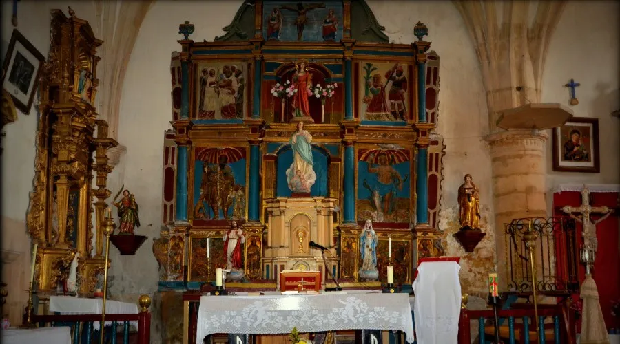 Retablo de la Iglesia de Santa Eufemia en Terradillos de Sedano (Burgos, España). Crédito: Asociación Cultural de Santa Eufemia de Terradillos.