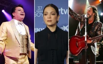 Fotografía de Juan Gabriel, Natalia Lafourcade, Marco Antonio Solís