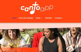 Portada del sitio web de Canto App Crédito: Canto App.