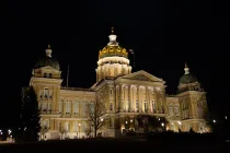 Edificio del Capitolio del estado de Iowa en Des Moines, Iowa, Estados Unidos.