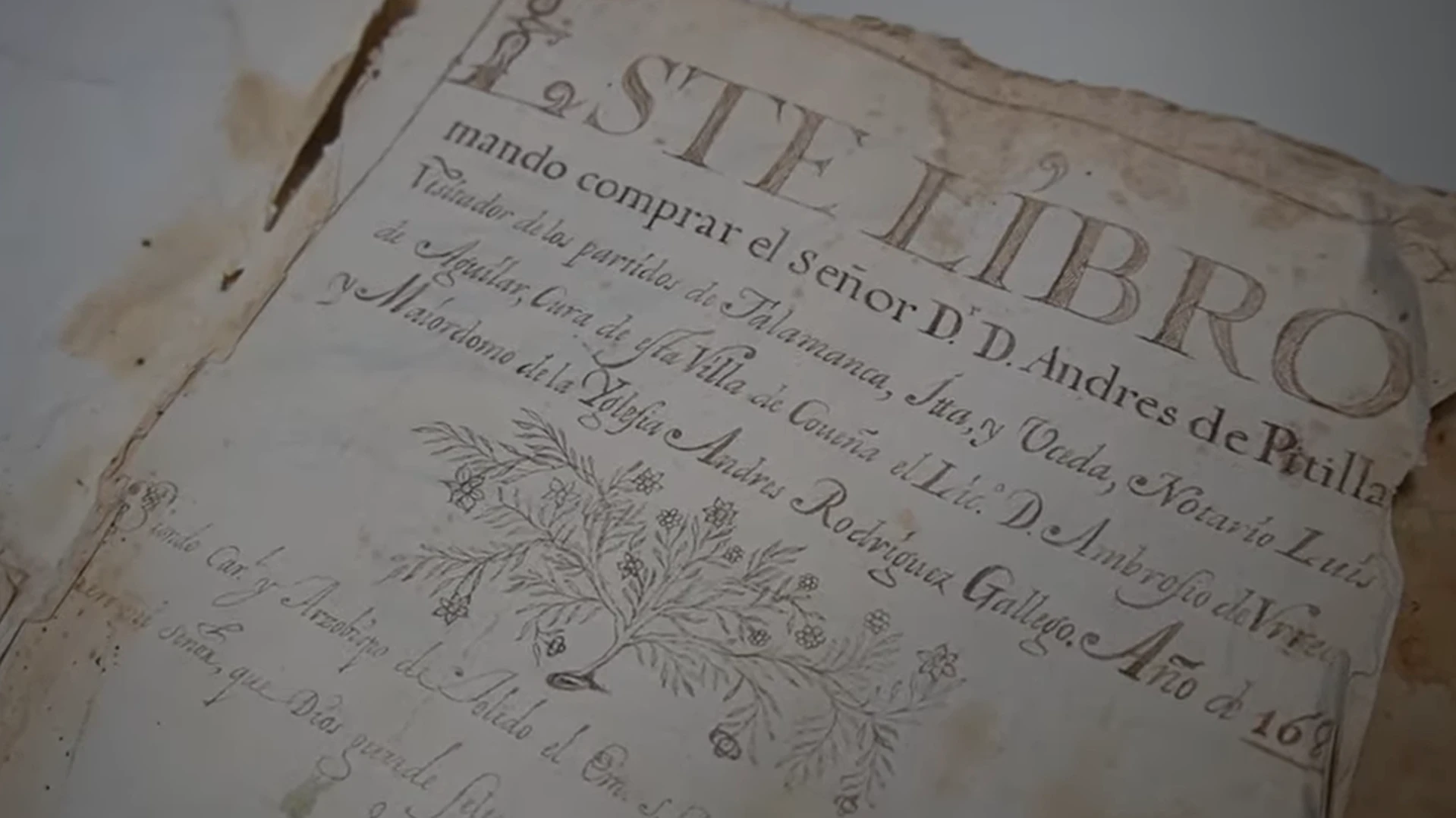 Una de las primera páginas de un archivo parroquial del siglo VII recuperado en España tras 20 años.?w=200&h=150