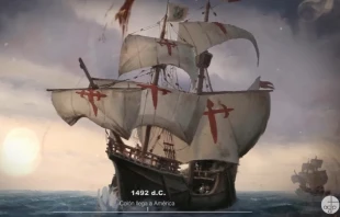 Imagen de las carabelas que llevaron a Colón hasta América. Crédito: Asociación Católica de Propagandistas.