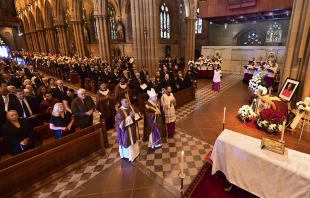 Funeral del Cardenal George Pell. Cru00e9dito: Cru00e9dito: Giovanni Portelli, The Catholic Weekly. 