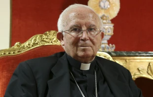 Cardenal Antonio Cañizares. Crédito: Daniel Ibáñez / EWTN News.