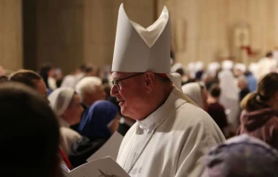El Cardenal Timothy Dolan, Arzobispo de Nueva York, en una Misa por la vida en enero de 2020 en Washington D.C. Crédito: CNA