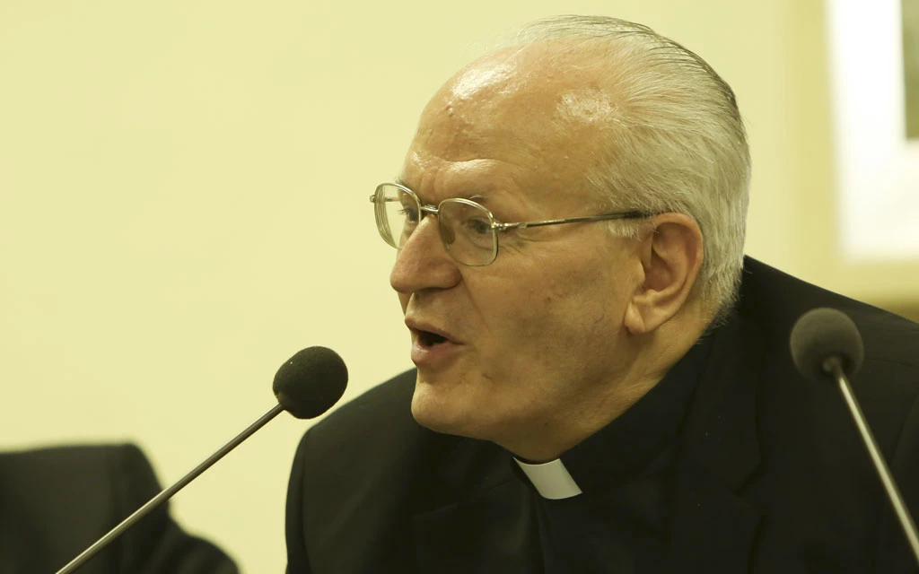Cardenal húngaro Péter Erdö. | Crédito: Daniel Ibáñez / EWTN News.
