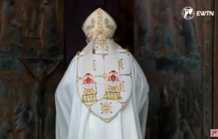 Cardenal Harvey abre la Puerta Santa de la Basílica Papal San Pablo Extramuros Crédito: EWTN / ACI Prensa