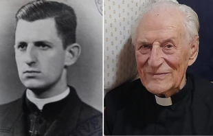 Cardenal Karlic en su juventud y actualmente Crédito: Cortesía Haydeé Copati