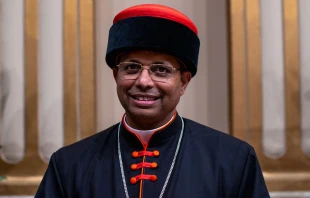 Cardenal George Jacob Koovakad, prefecto del Dicasterio para el Diálogo Interreligioso. Crédito; Daniel Ibáñez / EWTN News.