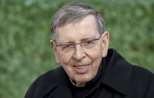 Cardenal Kurt Koch, prefecto del Dicasterio para la Promoción de la Unidad de los Cristianos en el Vaticano. Crédito: Daniel Ibáñez / EWTN News.