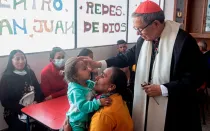 El Arzobispo de Bogotá, Cardenal Luis José Rueda, durante la bendición e inauguración del Centro Integral de Pastoral Social San Juan de Dios.