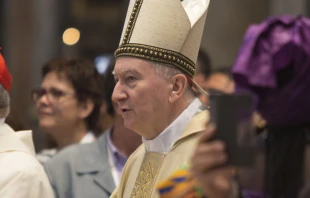 Cardenal Pietro Parolin, Secretario de Estado del Vaticano. Crédito: Daniel Ibáñez / EWTN News.