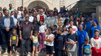 Cardenal de Jerusalén visita la única parroquia católica de Gaza