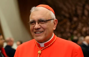 Cardenal Baltazar Porras Cardozo, Arzobispo Emérito de Caracas (Venezuela). Crédito: Daniel Ibáñez / EWTN News.