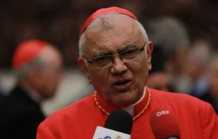 Cardenal Baltazar Porras Cardozo, Arzobispo Emérito de Caracas (Venezuela) Crédito: Daniel Ibáñez / EWTN News