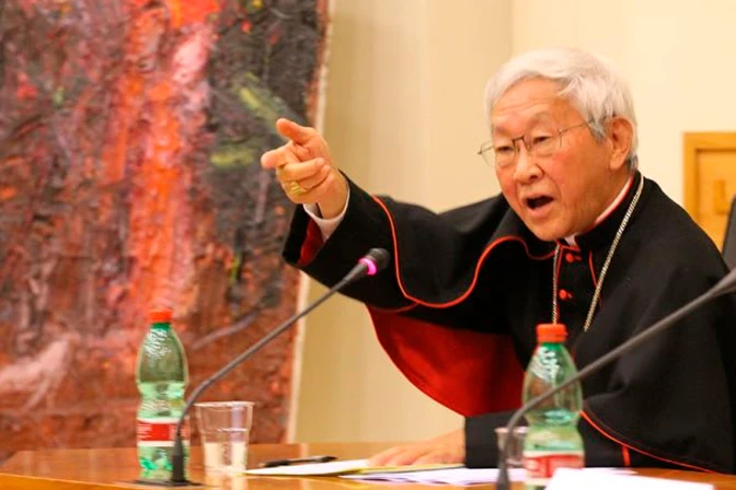 El Cardenal Joseph Zen Ze-kiun.