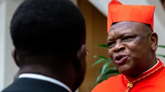 Cardenal Fridolin Ambongo, presidente del Simposio de Conferencias Episcopales de África y Madagascar.