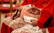 Cardenales durante el consistorio del 5 de octubre de 2019.