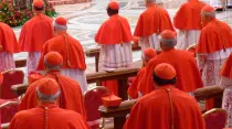 Algunos Cardenales en la Basílica de San Pedro. Foto: Alan Holdren / ACI Prensa