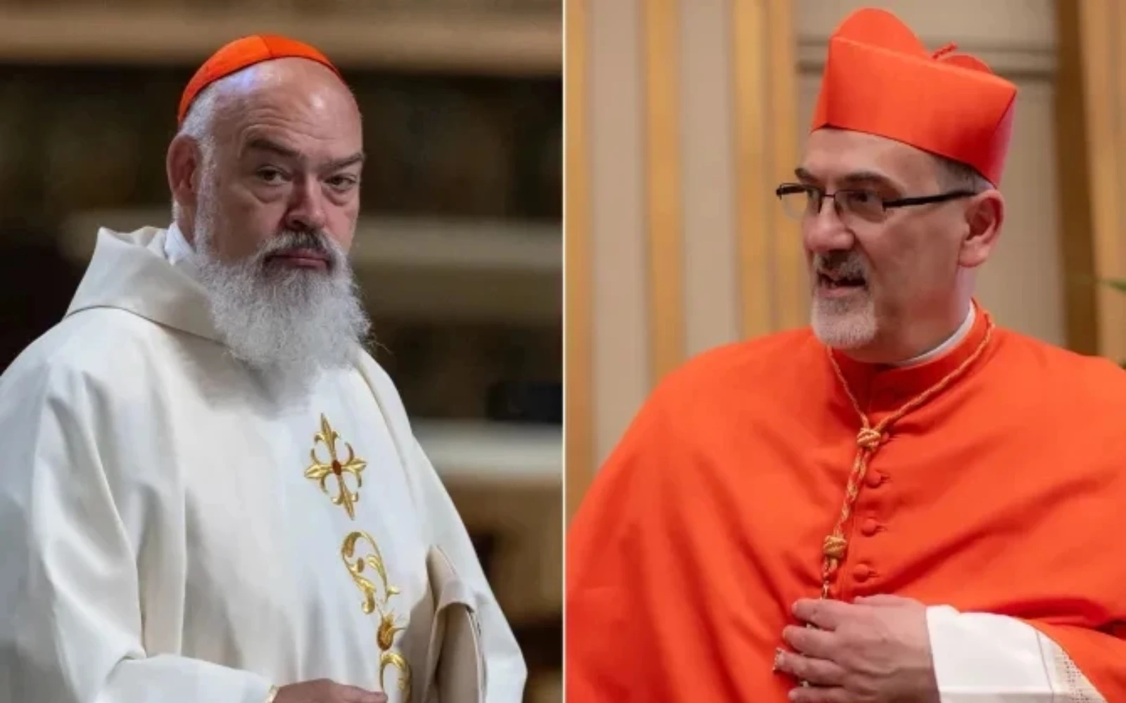 El Cardenal Dominique Mathieu, Arzobispo de Teherán, Irán (izquierda), y el Cardenal Pierbattista Pizzaballa, Patriarca Latino de Jerusalén. |?w=200&h=150