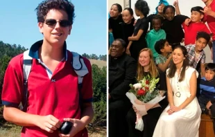 El futuro santo Carlo Acutis y los niños y jóvenes de la parroquia australiana de San Joaquín. Crédito: Familia Acutis / Parroquia San Joaquín.