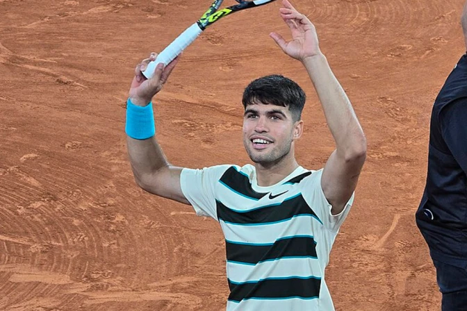 Carlos Alcaraz en Roland Garros 2025