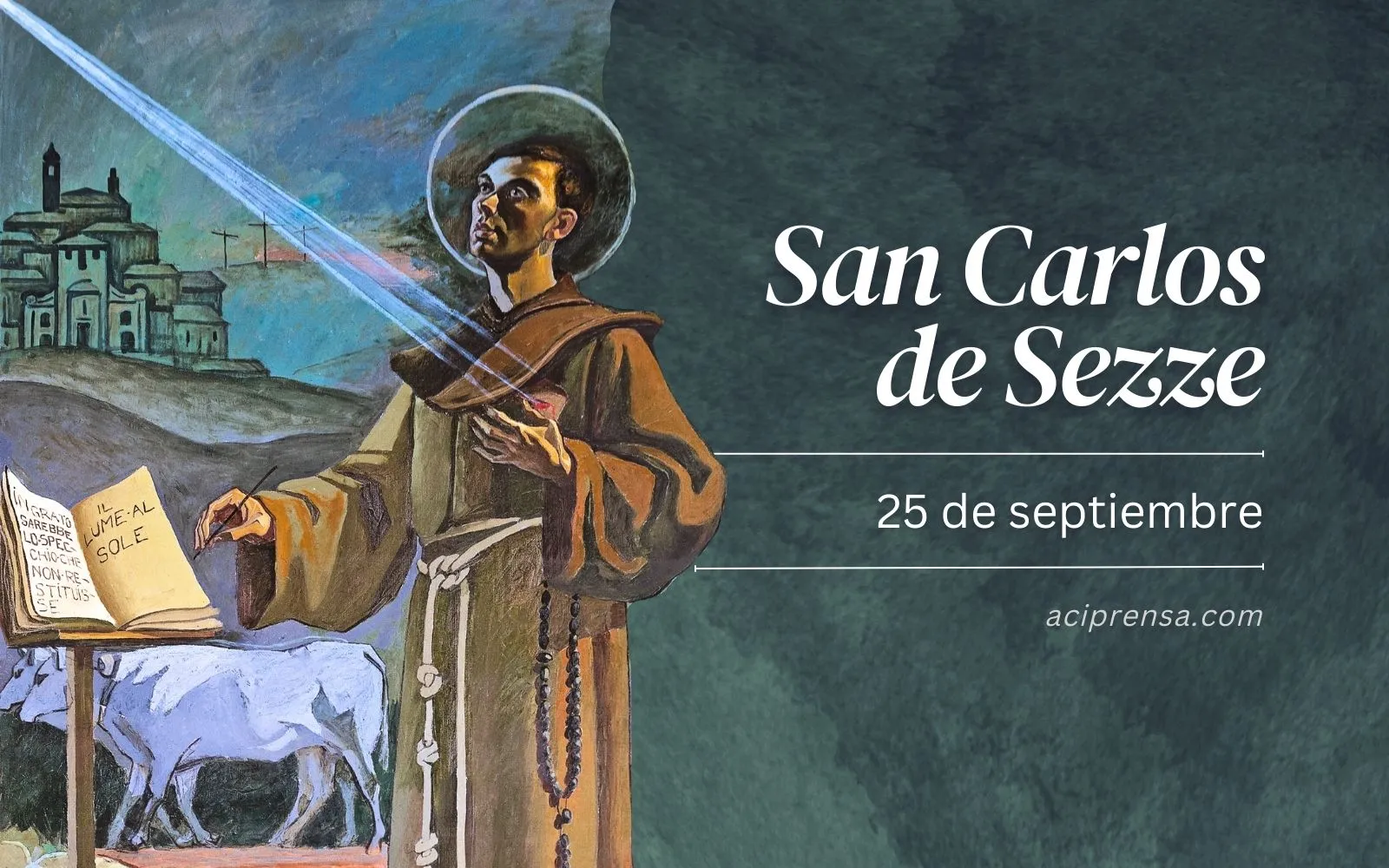 Saint of the day September 25: Saint Charles of Sezze.  Catholic Saints