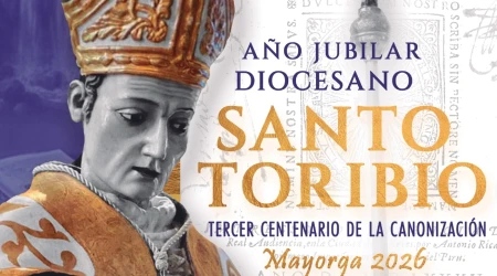Extracto del cartel del Año Jubilar de Santo Toribio de Mogrovejo en Valladolid (España).