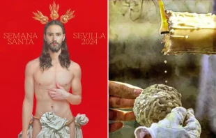 Eliminan del programa de mano el polémico cartel de la Semana Santa de Sevilla. Crédito: Consejo General de Hermandades y Cofradías de Sevilla.