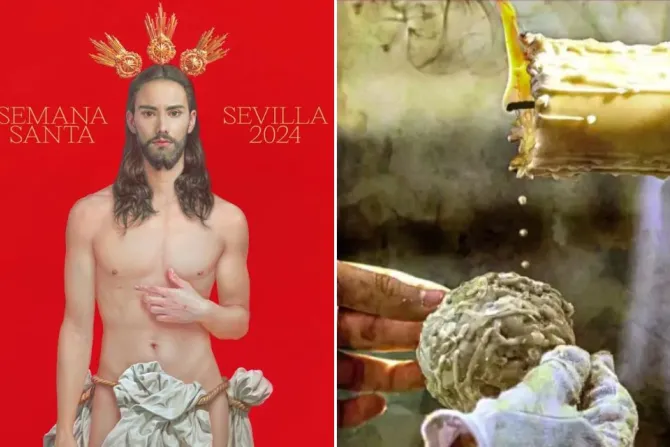 Eliminan del programa de mano el polémico cartel de la Semana Santa de Sevilla.