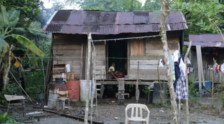 Casa humilde en Buenaventura, Colombia