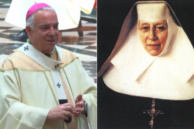 Arzobispo Nelson Pérez y Santa Catalina Drexel.