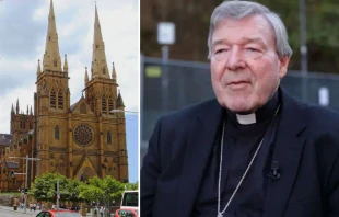 Catedral Metropolitana de Santa Maru00eda. Cru00e9dito: Wikimedia (CC BY-SA 2.0) | Cardenal George Pell. Foto: Daniel Ibu00e1u00f1ez / ACI Prensa 