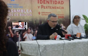 Conferencia de prensa de la CEB Crédito: Conferencia Episcopal Boliviana