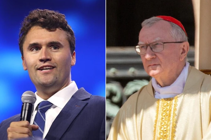 Charlie Kirk / Cardenal Pietro Parolin.