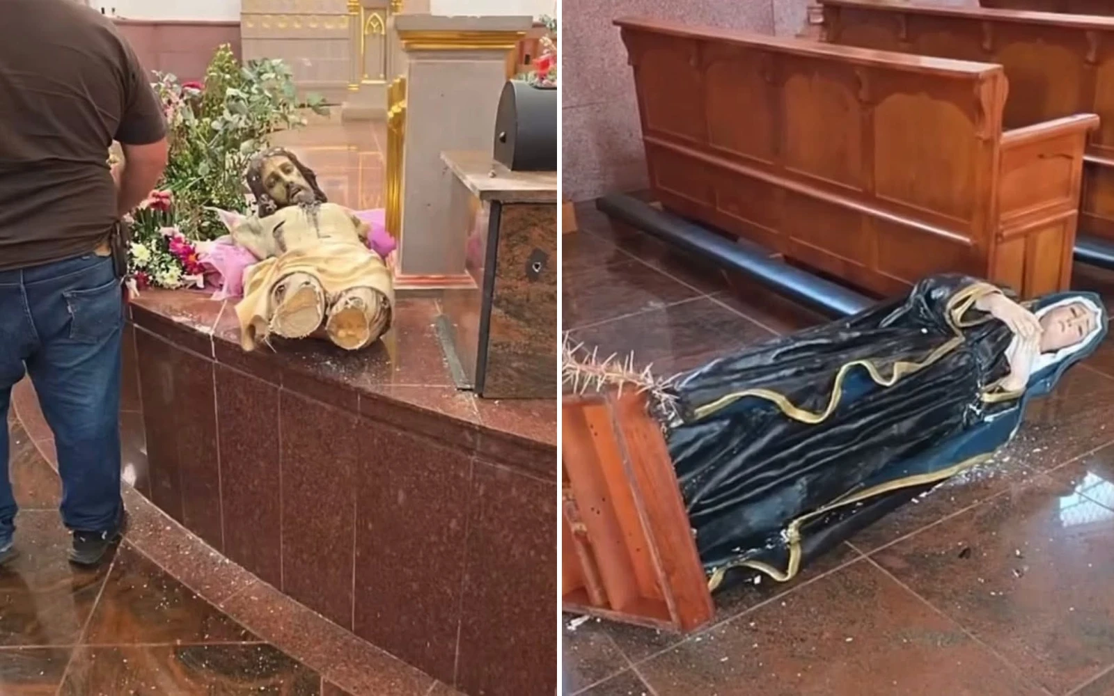 Imágenes de Cristo y de Nuestra Señora de los Dolores que fueron dañadas.?w=200&h=150