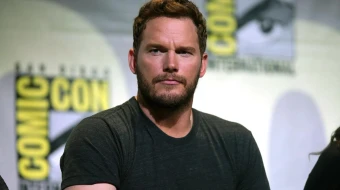 Chris Pratt habla en la Comic-Con Internacional de San Diego 2016 sobre “Guardianes de la Galaxia Vol. 2” en el Centro de Convenciones de San Diego, en San Diego (Estados Unidos).