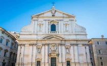 La iglesia del Gesù, donde una Misa y vigilia de oración para cristianos LGBT tuvo lugar el 6 de septiembre de 2025 en Roma durante el Jubileo de la Esperanza 2025.